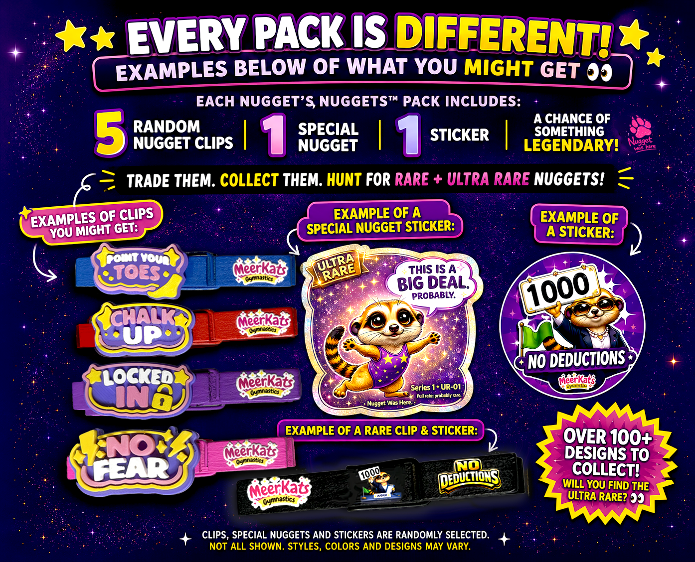 Nugget's Nuggets™ Mystery Gymnastics Clips | Collectible Gymnast