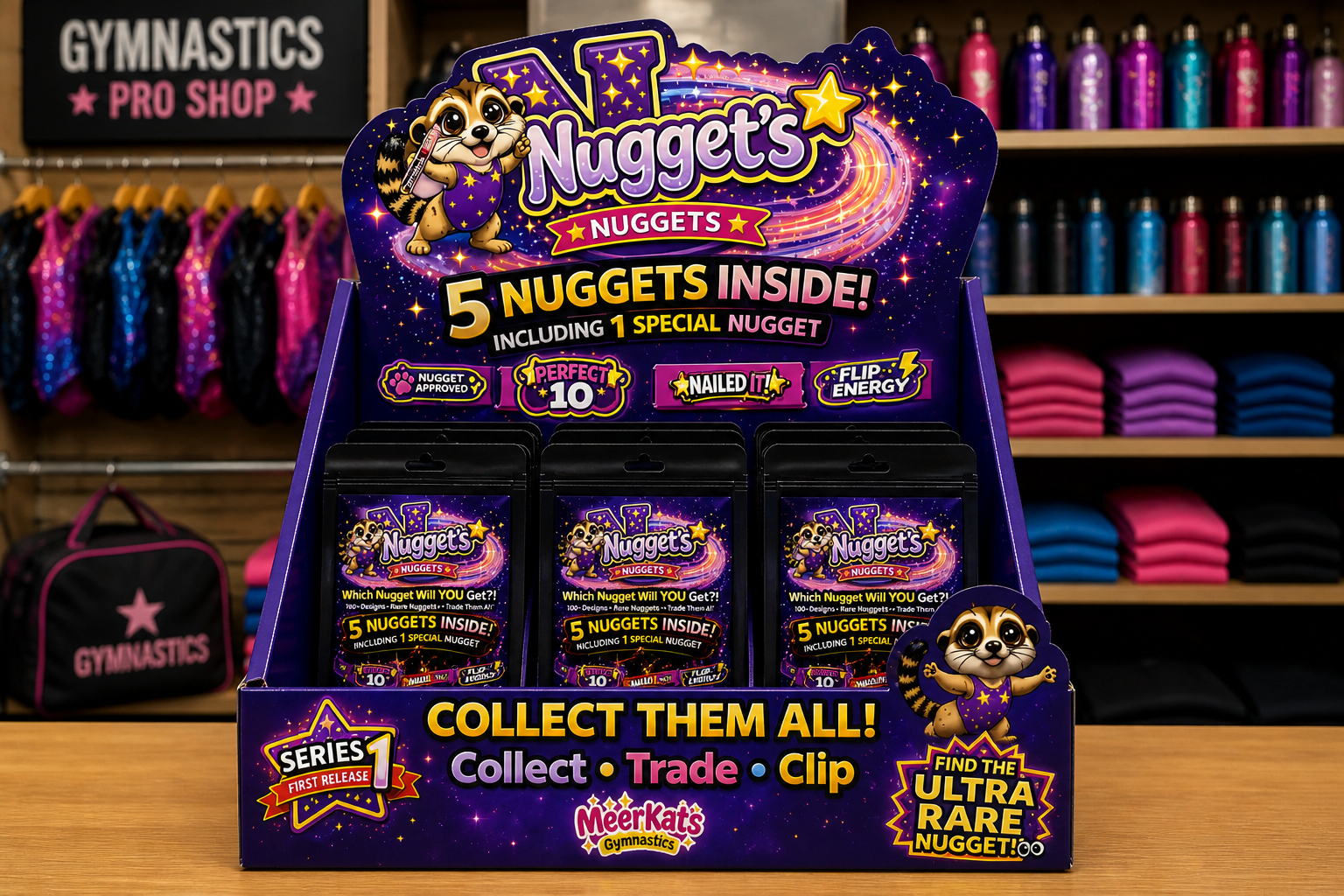 Nugget's Nuggets™ Mystery Gymnastics Clips | Collectible Gymnast