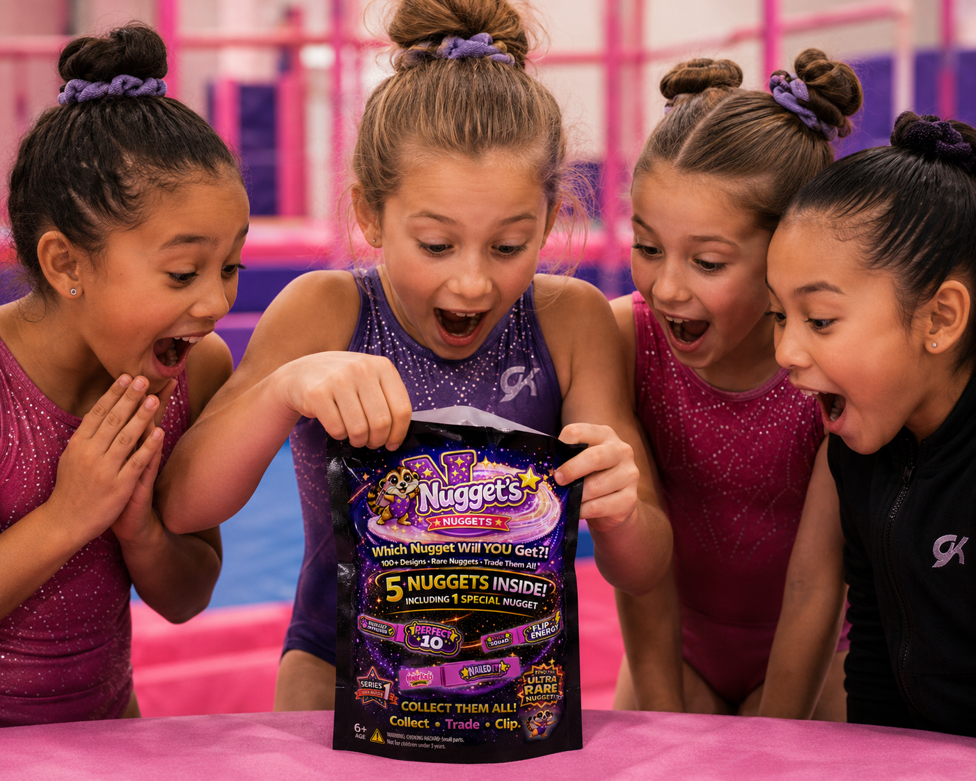 Nugget's Nuggets™ Mystery Gymnastics Clips | Collectible Gymnast